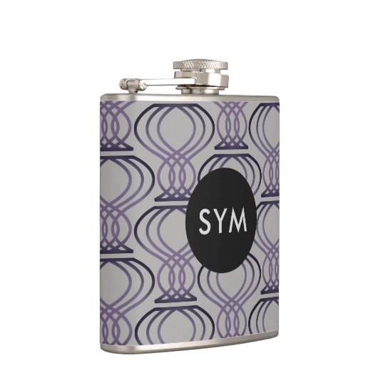 Flasques Motif final Burnt Purple et Silver (Droite)