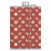 Flasques motif fleur et papillon (Dos)