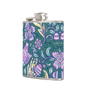 Flasques Motif Fleurs et Oiseaux de Style Antique (Gauche)