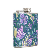 Flasques Motif Fleurs et Oiseaux de Style Antique (Droite)