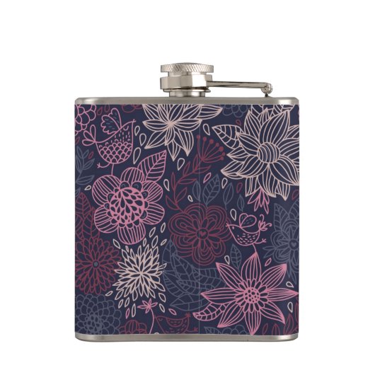 Flasques Motif floral 4 (Dos)