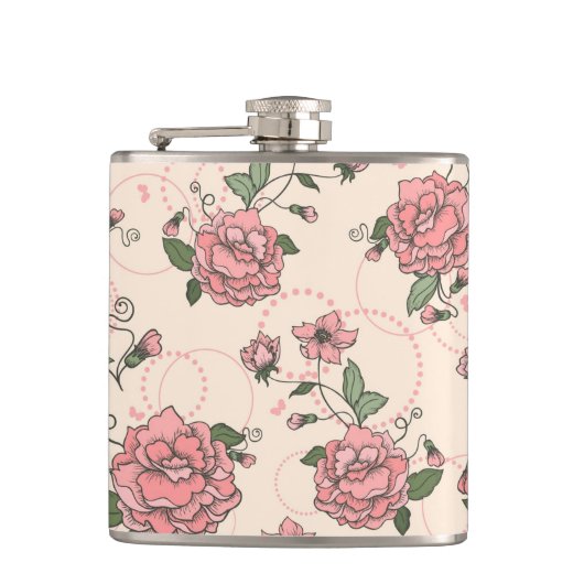 Flasques Motif floral 5 2 (Devant)