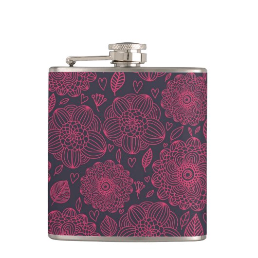 Flasques Motif floral 6 (Devant)