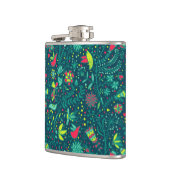 Flasques Motif floral avec les oiseaux 2 de bande dessinée (Gauche)