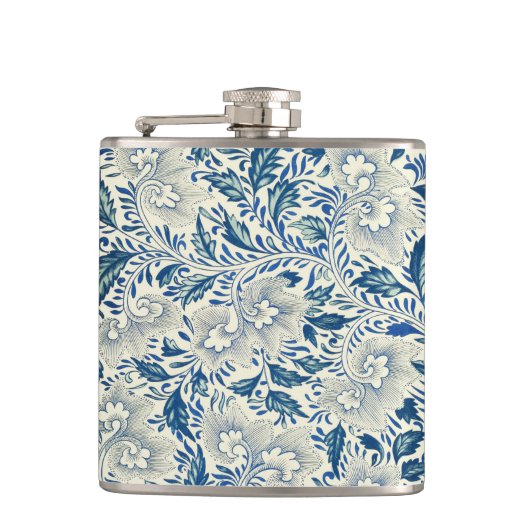 Flasques Motif Floral bleu Antique Design asiatique (Devant)