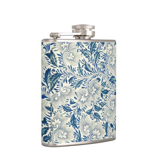 Flasques Motif Floral bleu Antique Design asiatique (Droite)