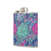 Flasques Motif floral coloré à doodle (Gauche)