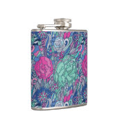 Flasques Motif floral coloré à doodle (Droite)