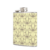 Flasques Motif floral crème (Gauche)
