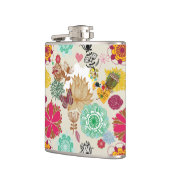 Flasques Motif floral dans le rétro style (Gauche)