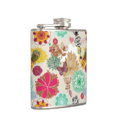 Flasques Motif floral dans le rétro style (Droite)