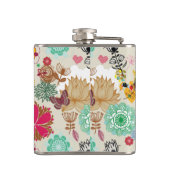 Flasques Motif floral dans le rétro style (Dos)