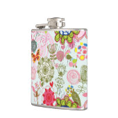 Flasques Motif floral dans le rétro style 2 (Gauche)