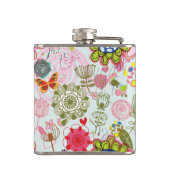 Flasques Motif floral dans le rétro style 2 (Dos)