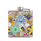 Flasques Motif floral dans le rétro style 3 (Dos)