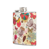 Flasques Motif floral dans le rétro style 4 (Gauche)