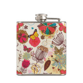 Flasques Motif floral dans le rétro style 4 (Dos)