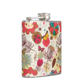 Flasques Motif floral dans le rétro style 4 (Droite)