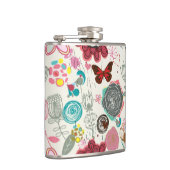 Flasques Motif floral dans le rétro style 5 (Droite)