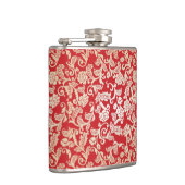 Flasques Motif floral d'arrière - plan de damassé (Droite)