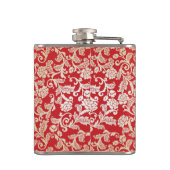 Flasques Motif floral d'arrière - plan de damassé (Dos)