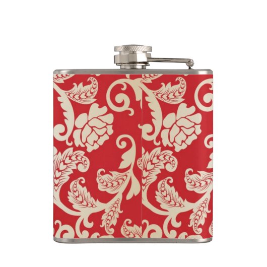 Flasques Motif floral d'arrière - plan de damassé (Dos)