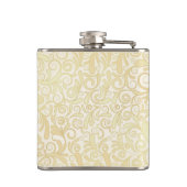 Flasques Motif floral de feuille d'or (Dos)