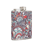 Flasques Motif floral de griffonnage de Paisley (Droite)