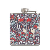 Flasques Motif floral de griffonnage de Paisley (Dos)