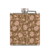 Flasques Motif floral de rose et de brun (Dos)