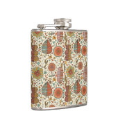 Flasques Motif floral d'été fait de feuille (Droite)