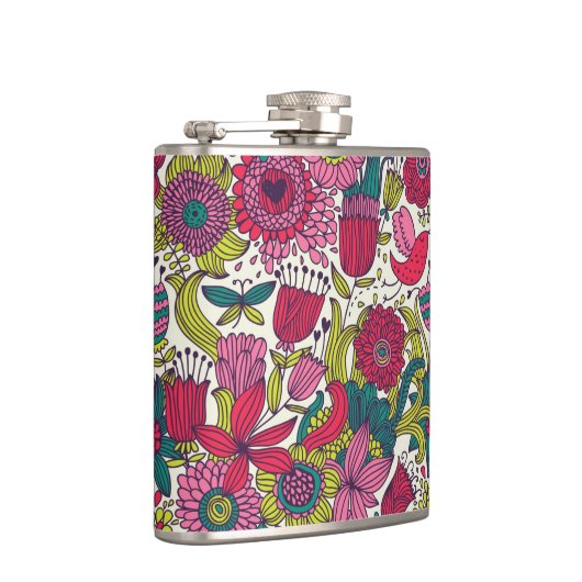 Flasques Motif floral lumineux (Droite)