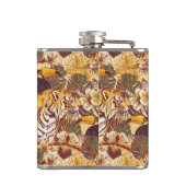 Flasques Motif floral tropical avec le tigre (Dos)