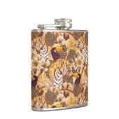 Flasques Motif floral tropical avec le tigre (Droite)