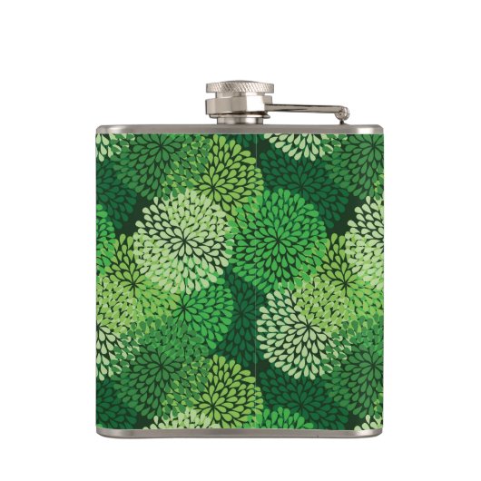 Flasques Motif floral vert (Dos)