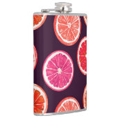 Flasques Motif foncé Citrus peint à la main (Droite)