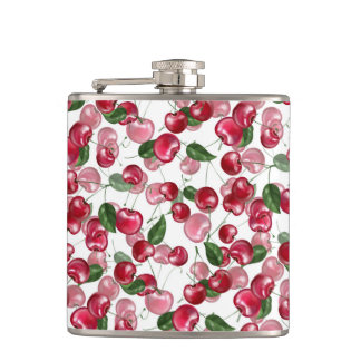 Flasques Motif Fruit cerise