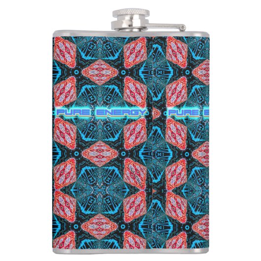 Flasques Motif futuriste fractal Pure Energy (Dos)