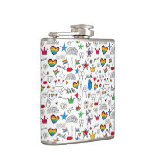 Flasques Motif Gay pride Doodle (Droite)