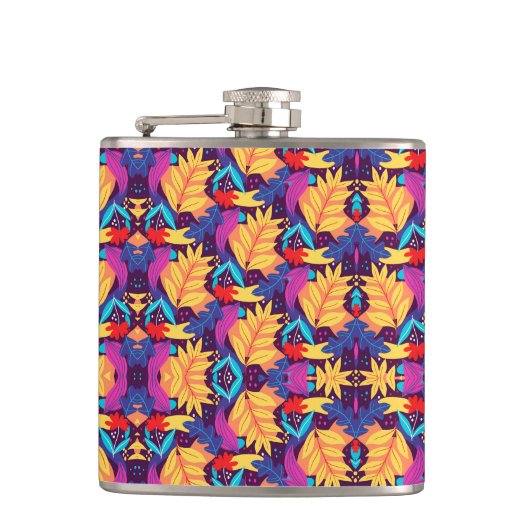 Flasques Motif génétique coloré (Devant)