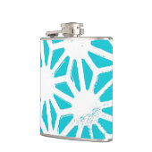 Flasques Motif géométrique Aqua (Gauche)