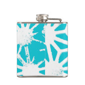 Flasques Motif géométrique Aqua (Dos)