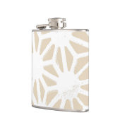 Flasques Motif géométrique beige (Gauche)