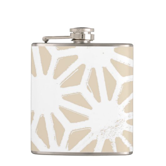 Flasques Motif géométrique beige (Devant)