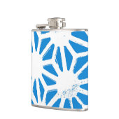 Flasques Motif géométrique bleu (Gauche)