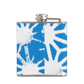 Flasques Motif géométrique bleu (Dos)