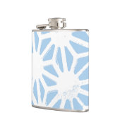Flasques Motif géométrique bleu pâle (Gauche)