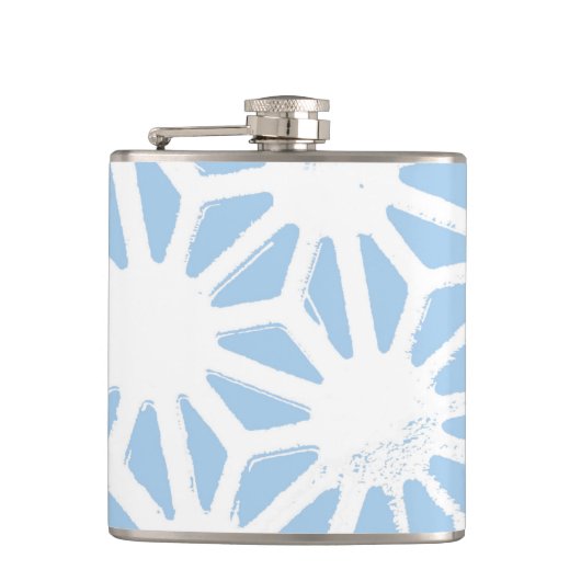 Flasques Motif géométrique bleu pâle (Devant)