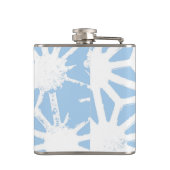 Flasques Motif géométrique bleu pâle (Dos)
