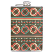 Flasques Motif géométrique couleur vintage (Devant)